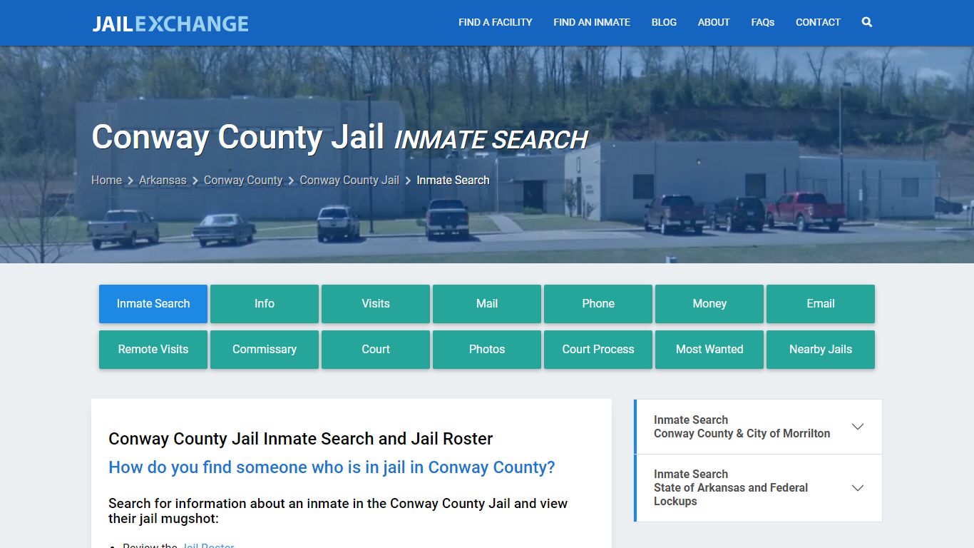 Inmate Search: Roster & Mugshots - Conway County Jail, AR